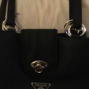 Black stylish bag by Prada